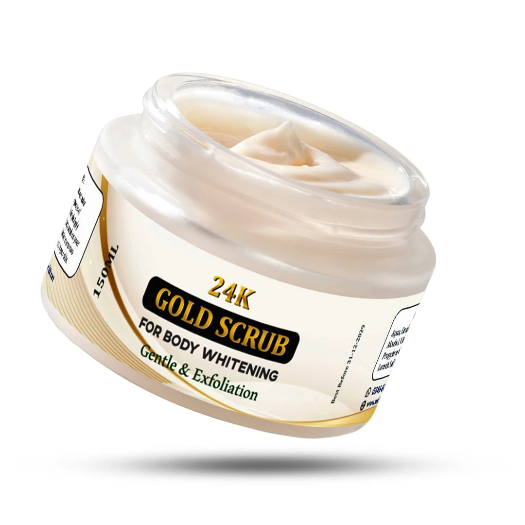 24K Gold Body & Private Area Fairness Scrub – Urgent Facial Scrub